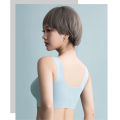 Beautiful back bra seamless bra gathered bra push up girl underwear. 