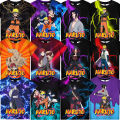 Naruto tshirts kids theme party supplies T-shirt anime 3D digital printing 1-10 years old girl boy birthday party gift top tees. 