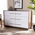 VTEC Home Modern Laura Chest Of Drawer with 6 drawers - Drawer Set - Console Cupboard - COD 600 - 55"x16"x36". 