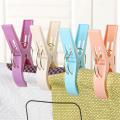 4pcs /set Clothes Hanger Beach Towel Clips Clothes Drying Clips Large Plastic Windproof Clothes Hanging Peg Quilt Clamp Holder for Beach Chair. 