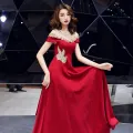 Toast Dress Bride Spring/Summer Red Dress High-End Affordable Luxury Engagement Wedding Casual Dress Senior Annual Party Dress. 