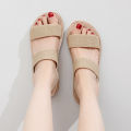 Fashionable Flat Non-Slip Soft Casual Beach Low Top Roman Sandals For Women. 