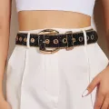 Goth Punk Women's Belt Fashion Rhinestone Belt Girl Decorative Jeans Wide Belt Rock Men Women Fashion Belt Conbo. 