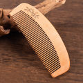 1Pc Natural Peach Wood Comb Close Teeth Anti-static Head Massage Beard Hair Care Tool Beauty Accessories Barber Women's Hairdres. 