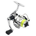 Mini 100 Type Spinning Fishing Reel With Reversible Handle 4.3:1 Gear Ratio Fishing Tackle For Freshwater Saltwater. 
