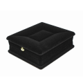 2 x Velvet Necklace Chain Jewelry Display Storage Box Gift Case Holder Organizer---Black. 