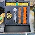Oteeto TU81 Gold Edition Ultra Amoled Display Smartwatch 3 Straps. 