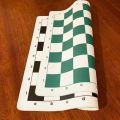 memory chess Portable Soft Rollable Chess Board Durable Leather Tournament Chess Mat Foldable International Chess Board Easy to UseWooden Toys. 