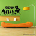 One piece Japanese Anime Wall Decal Stickers Decor Modern Stickers Vinyl Decal Cartoon Home Decor waterproof wallpaper D191. 