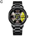 【ZIME】Korean Sports Car Watches Wheel Design Alloy Rim Hub Racing Watch Personalized Wheel Men's Watch Wristwatch M9B9. 