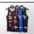 American Retro Magic Big Mesh Jersey Iverson Maddie Kobe Rodman James Basketball Vest. 