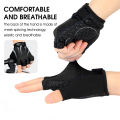 HOT WEST BIKING MTB Road Bike Gloves Half Finger Anti Slip Cycling Gloves Motorcycle Men Sport Fitness Bicycle Fingerless Gloves. 