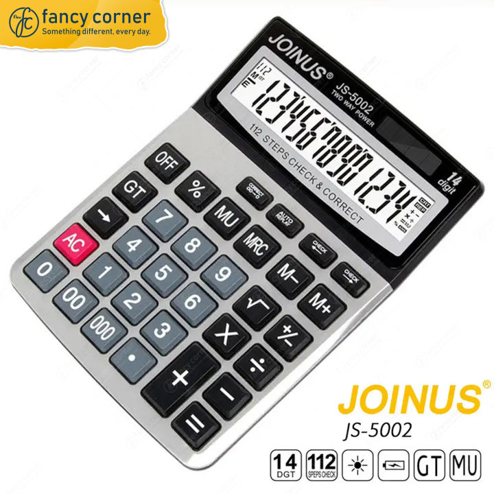 Joinus Calculator Large Display 14 / 12 -Digit LCD Desktop Calculator ...