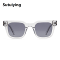 Sutuiying RAY BAN Chim 004 Designer Black Acetate Large Sunglasses For Men Women'S Polarized Square Frame Eyewear Flat UV400 Protection Shades. 