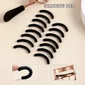 1 Portable Eyelash Curler with 15 Silicone Pads, Stainless Steel Curved Handle Eyelash Curler, Curl and Shape, No Damage to Eyelashes, Eyelash Lifting, Big Eyes, Suitable for Women's Eyelashes. 