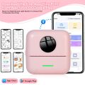 Mini Thermal Protable Printer Wireless Connection With Color Label Stickers For Office Widely Used Text Web Pages OR Code Memos. 
