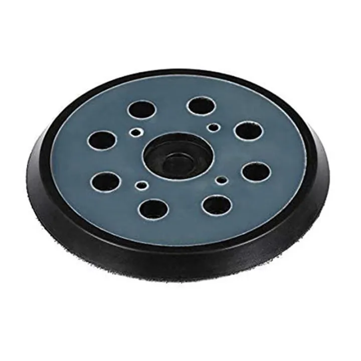 Nullmul 2pcs 8 Holes 125mm Hook Loop Sanding Backing Pad for Orbital Sander Disk Discs Backup Stick on Pad