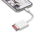 2 In 1 TF Card Reader Adapter For Phone Card Reader Data Converter Camera Photo Transmission Phone Accessories. 
