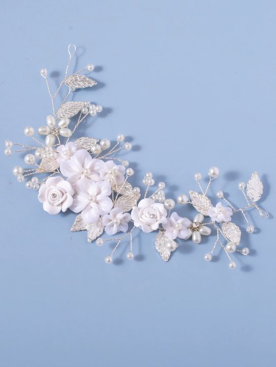 %5BHOT%5D%201Pc%20Flower%20Bride%20Wedding%20Hair%20Vine%20Pearl%20Bridal%20Hair%20Piece%20Leaf%20Hair%20Accessories%20Rhinestone%20Headband%20For%20Women%20And%20Girls%20-%20Image%206
