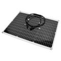 PowMr 40W Solar Panel Flexible Monocrystalline Solar Cell DIY Cable Outdoor Car RV Waterproof Rechargeable Power System. 