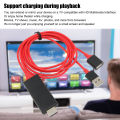 HDTV Cable Adapter DDR 1Gbit Memory Plug and Play TPU Material HD Multimedia Interface Cable Adapter USB Power Supply for Home Theatre. 