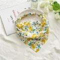 Ruoshui Triangle Hair Scarf For Woman Summer Printed Floral Bandanans Woman Hair Accessories Headband Elastic Hiarband Headwrap. 