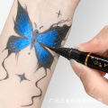 【Korro】Temporary Tattoo Pen Removable 6.1 Kids Tattoo Body Marker Pen Skin Temporary Tattoo Marker. 