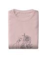 Minimal Print 100% Cotton Girls Women's Ladies T shirts Girls Cute Line Art Easthetic Minimalist Girl Floral Print T-shirt Top Casual Tshirt. 