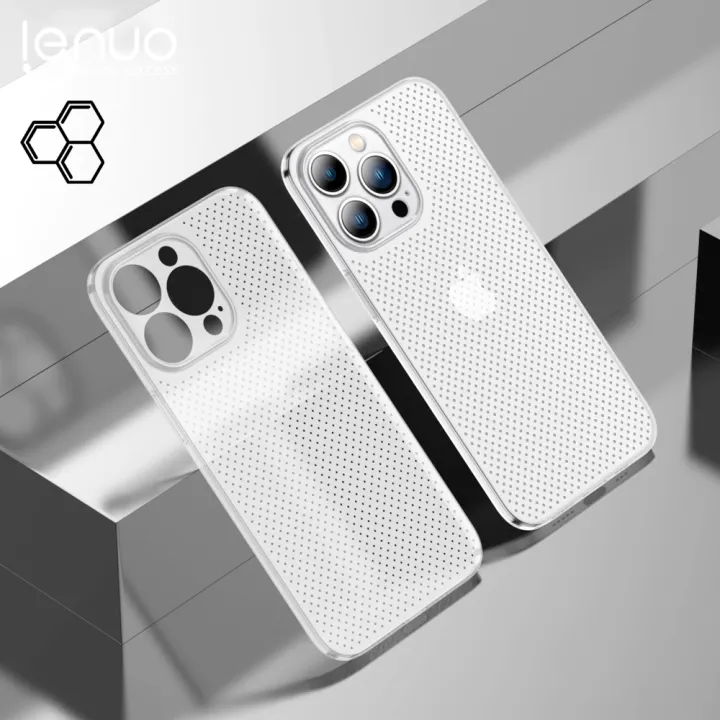 Lenuo%20Heat%20Dissipation%20Breathable%20Cooling%20Case%20For%20iPhone%2013%20Pro%20Max%20Back%20Cover%20PP%20Plain%20Color%20Coque%20Capinha%20-%20Image%202