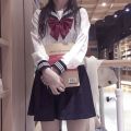 jkUniform skirt Basic Style Genuine White Two Books Three Books Student School Uniform College Style Business Attire Japanese Style Sailor Suit. 