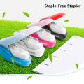 Cute Portable Mini No Nails Students Supplies Stapling Machine School Office Supplies Stapleless Stapler Staple-Free Stapler Stationery. 