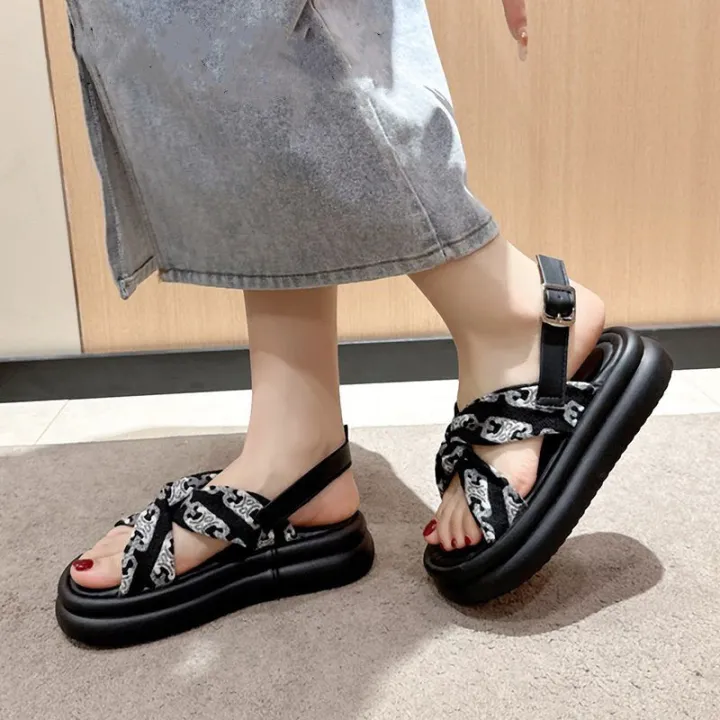 Large%20Size%20Women's%20Shoes%20Botton%20Width%20Fat%20Girl%2035-43%20Platform%20Roman%20Sandals%2041%20One-Suit%20Skirt%20Summer%20French%20Retro%20Beach%20Shoes%2042%20-%20Image%205