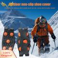 SuperRide Ice Grip Crampons 5-stud Snow Gripper Over Shoe Boot Traction Cleat Anti-slip Crampons for Hiking Ski Shoes Best Ice Grips for Wear-resistant Snow Cleats. 