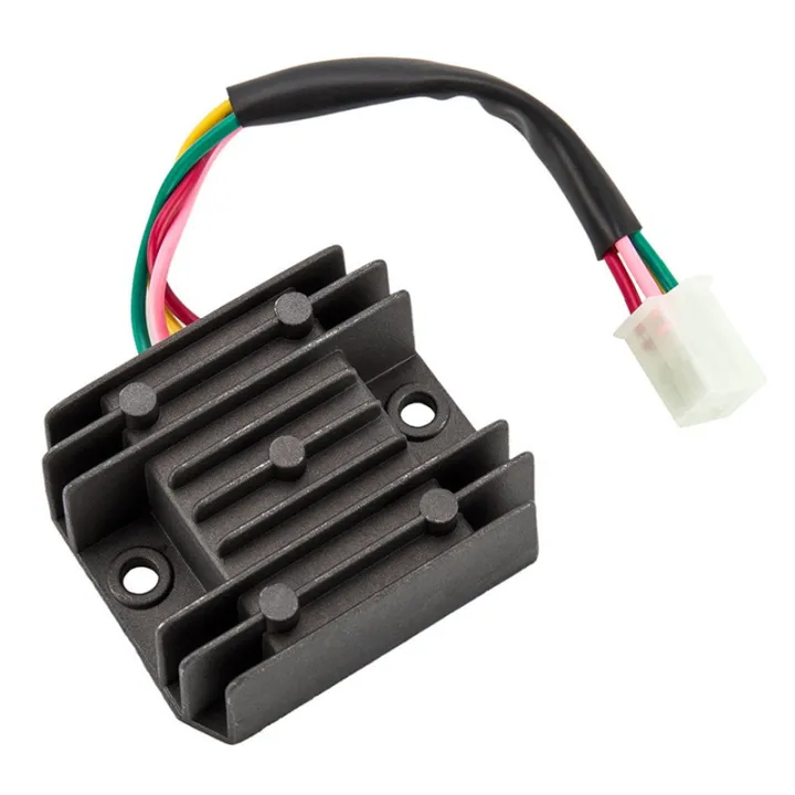 2X%20Universal%204%20Wire%20Full%20Wave%20Black%20Motorcycle%20Regulator%20Rectifier%2012V%20DC%20Bike%20Quad%20-%20Image%202