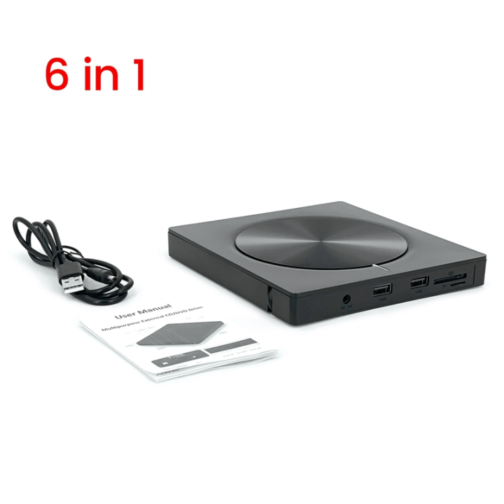 6%20in%201%20Burner%20Portable%20External%20USB3.0/Type-C%20Dvd-Rw%20Disc%20Optical%20Drive%20Dvd-Rom%20Burner%20Multifunction%20Dvd%20Drive,%20Easy%20to%20Use%20Fine%20Workmanship%20-%20Image%208