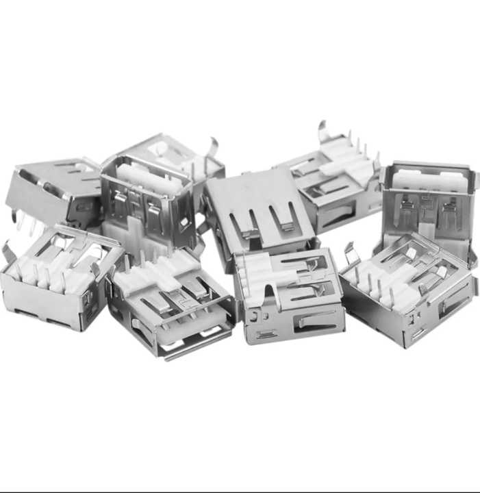 Hot Sale 10pcs USB Type A Standard Port Female Solder Jacks Connector PCB Socket USB-A Type