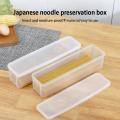 【Hot】 Rectangular Sealed Pasta Spaghetti Box Hermetic Jar Spaghetti Box Tool Plastic Fruit Box Refrigerator Kitchen Storage Kitch K9C1. 