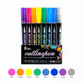 Double Line Outline Metallic Markers Pens, Double Line Pen, Glitter Drawing Pens for Greeting Cards, Craft, Posters, Paint. 