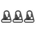 60 Pieces Enlarged Mouth Clip Clasp Olecranon Hook for Keychain Snap Hooks Outdoor Bag Black Color. 