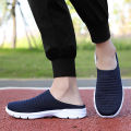 【WEJA】Mules for Men Half Shoes Sport Walking Shoes Summer Breathable Mules Sneakers Slip on Half Loafers Korean Fashion Half Slippers Outdoor Mesh Running Shoes Comfortable Driving Sandals Slippers. 
