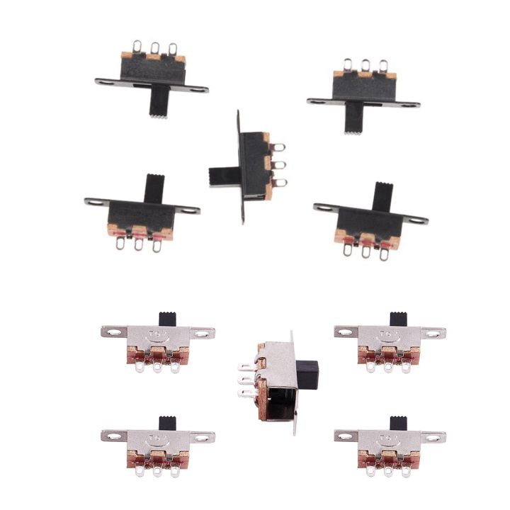 50 Pezzi Di Mini Interruttori A Scorrimento Verticale Uxcell – 3 Pin, 1P2T SPDT, 50V 0.5A, Per PCB. Nuovi.