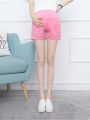 2022 Cotton Maternity Shorts Pregnancy Pants Leisure Cotton for Pregnant Women Clothing Elastic Waist Mother Wear Clothes Summer. 