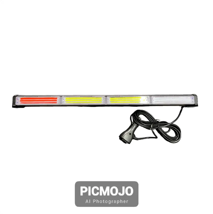 4 Bar VIP Light 12V 24V COB Red Blue White 14Mode Car Three Wheel VIP ...