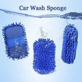 1pc Microfiber Car Cleaning Sponge Towel Cloth Auto Wash Gloves Car Washer Supplies Home Cleaning Towel. 
