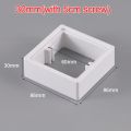 86 Type Socket Surround Cover Square White Grey Switch Socket Panel Plastic Outlet Box Extender Switches Cover Accessories. 