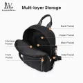 LouisWill Backpack Women Shoulder Bag Waterproof Oxford Cloth Backpack Large Capacity Backpack Lightweight Laptop Backpack Casual Zipper Packs With Fur Ball Decoration for Girls Teens Women. 