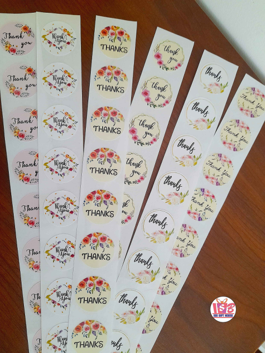 Thank you stickers, stickers, thank you tag, 270pcs