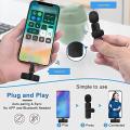 Dual Bluetooth Microphone K9 Wireless Lavalier Microphone Noise Reduction Outdoor Live Broadcast USB Lavalier Microphone For Mobile Phone Type C. 
