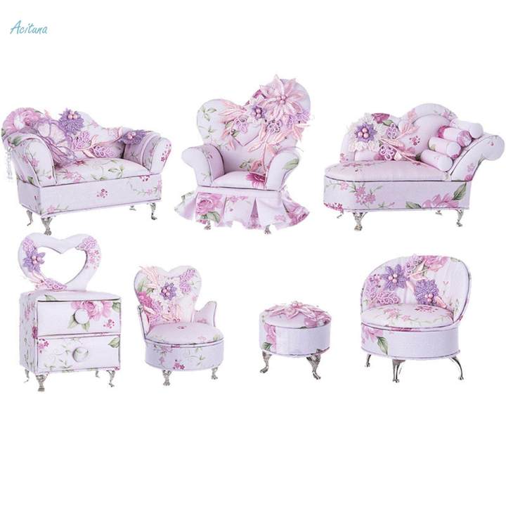 Sofa%20Jewelry%20Box%201/12%20Sofa%20Furniture%20Ornaments%20Stylish%20for%20Brooch%20Style%20A%20-%20Image%209
