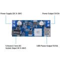 DC 6V 9V 12V 24V to DC 5V 5A Buck Converter Module,9-36V Step Down to USB 5V Transformer Dual Output Voltage Regulator. 